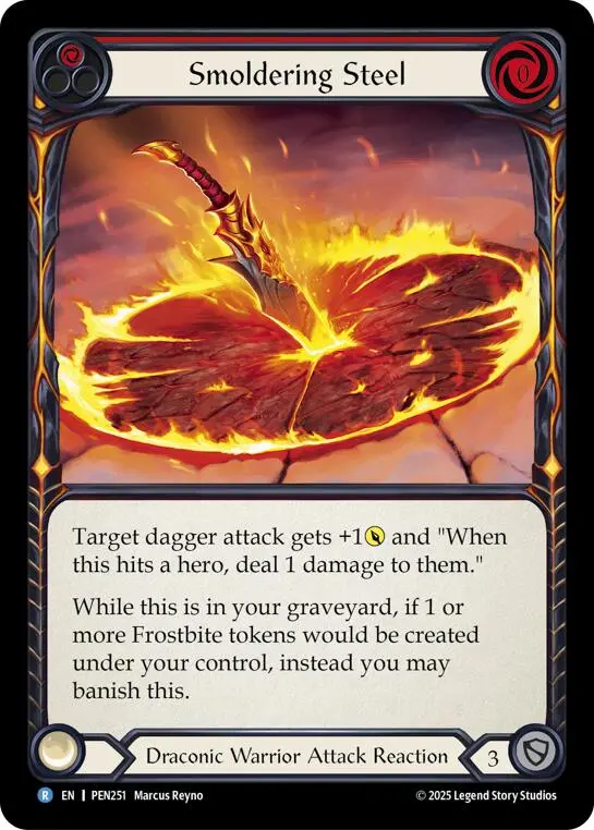Smoldering Steel (Red) (Regular) [Pen251] (Compendium Of Rathe) 1