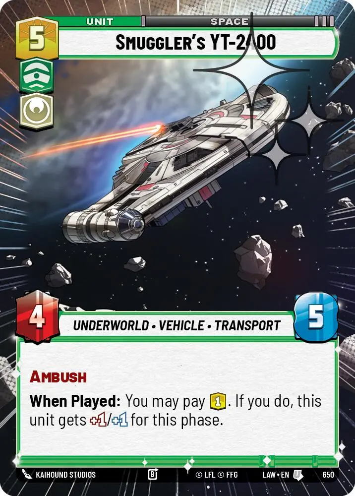 Smuggler's Yt-2400 (650) (Hyperspace Foil) (650) [A Lawless Time] 1