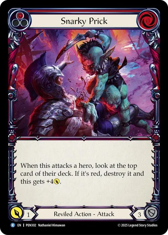 Snarky Prick (Red) (Regular) [Pen302] (Compendium Of Rathe) 1