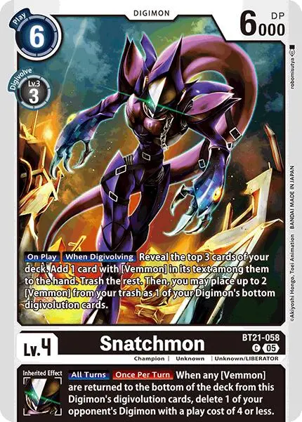 Snatchmon [Bt21-058] [World Convergence] 1