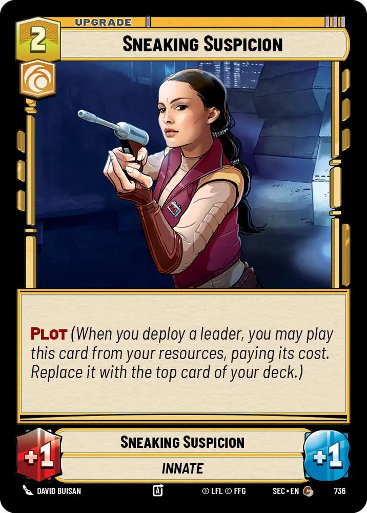 Sneaking Suspicion (736) (Foil) (736) [Secrets Of Power] 1