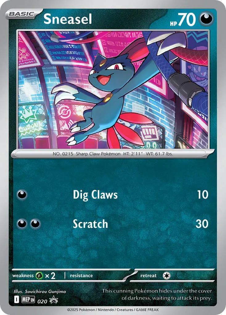Sneasel (020) (Cosmos Holo) [Mega Evolution Promo] 1