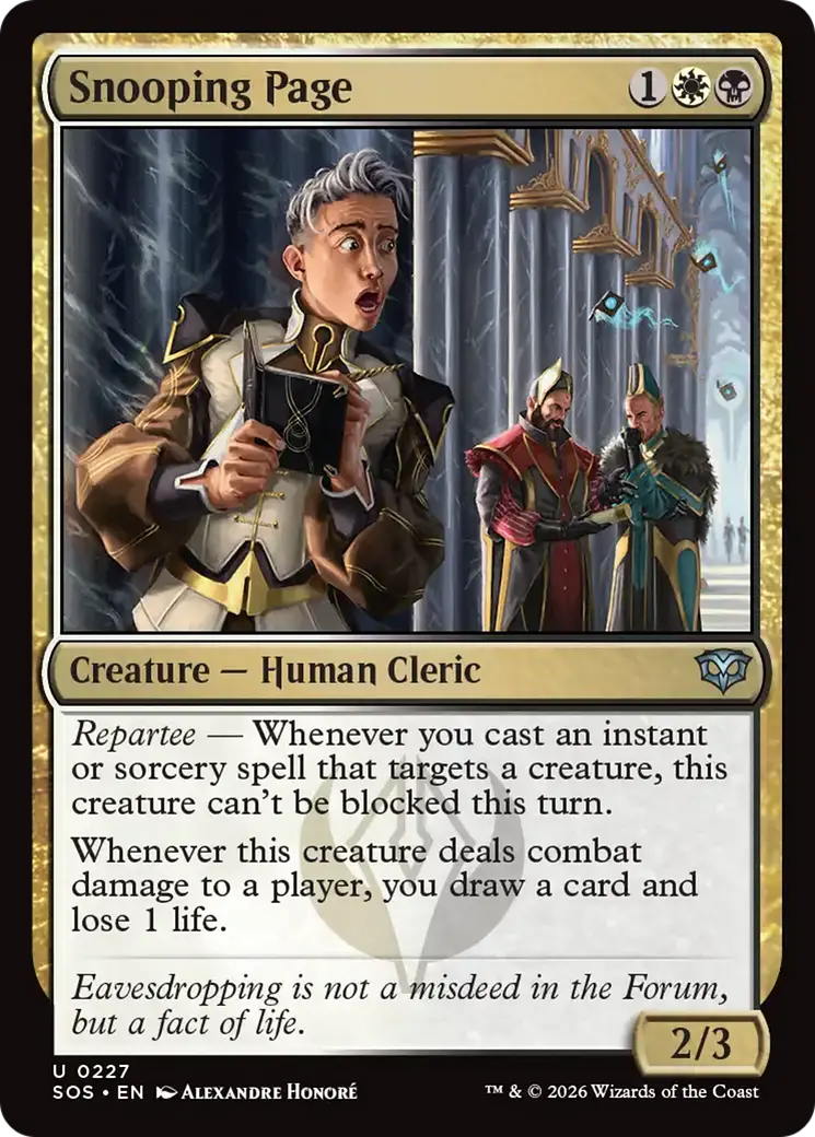 Snooping Page [Secrets Of Strixhaven] 1