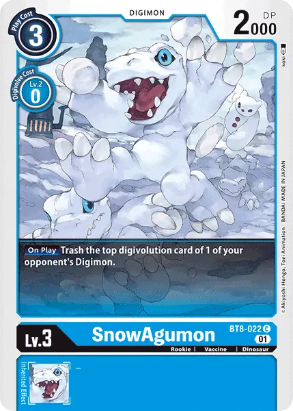 Snowagumon [Bt8-022] [New Awakening] 1