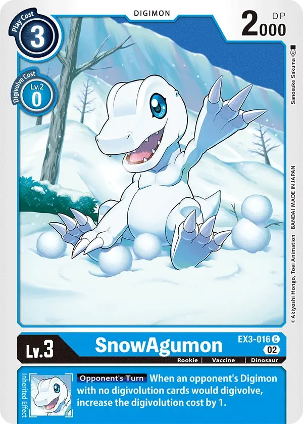Snowagumon [Ex3-016] [Draconic Roar] 1