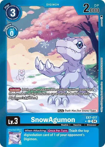 Snowagumon [Ex7-017] (Foil) [Digimon Liberator] 1