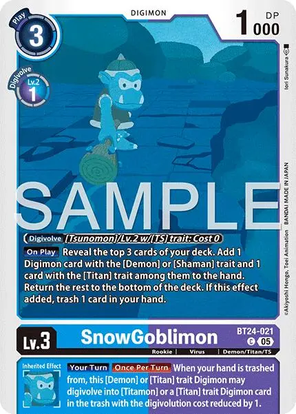 Snowgoblinmon [Bt24-021] [Time Stranger] 1