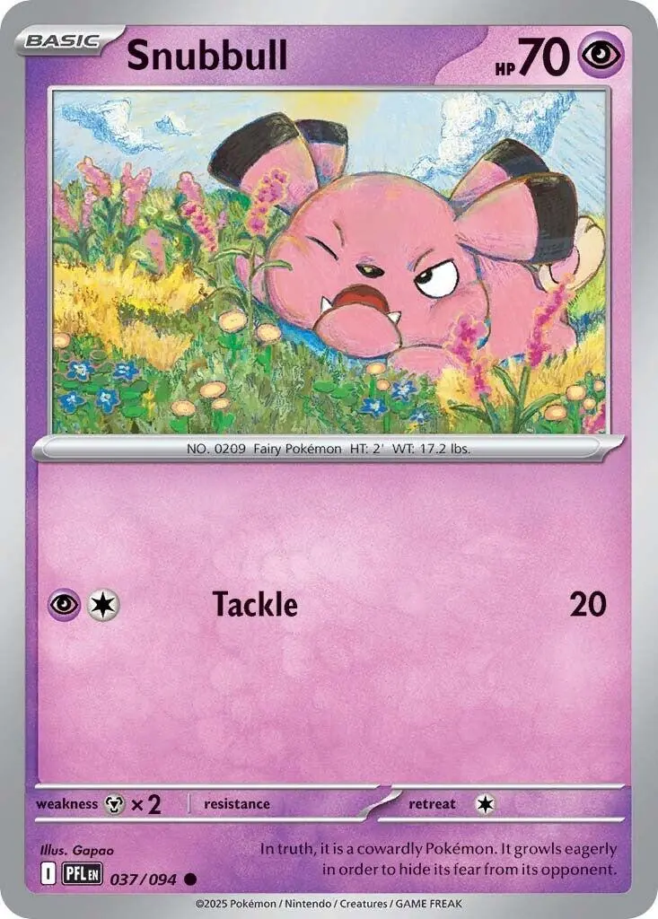 Snubbull (037/094) [Mega Evolution: Phantasmal Flames] 1