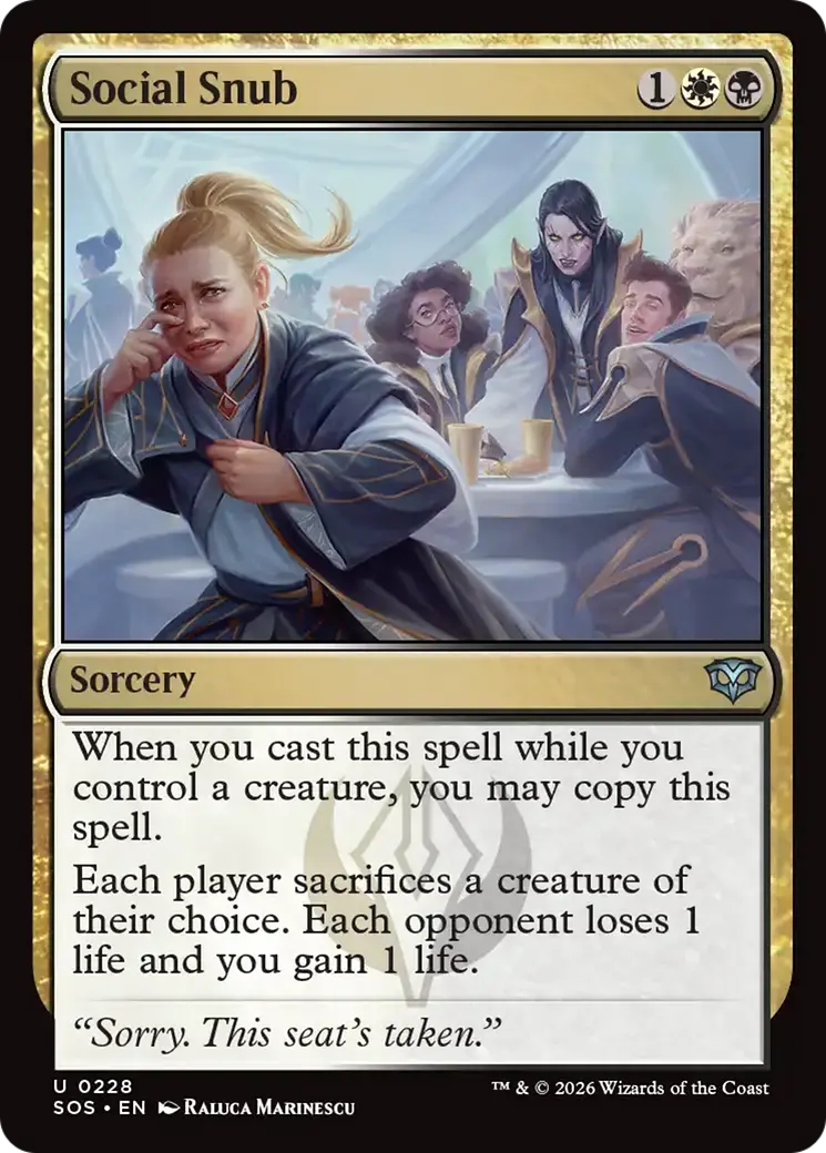 Social Snub [Secrets Of Strixhaven] 1