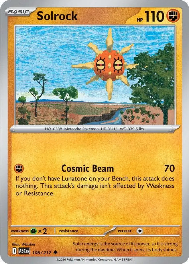 Solrock (106/217) [Mega Evolution: Ascended Heroes] 1