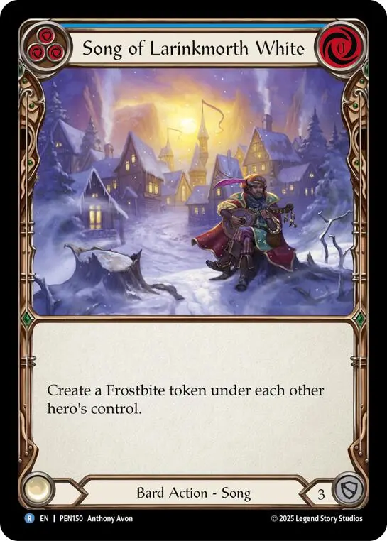 Song Of Larinkmorth White (Blue) (Regular) [Pen150] (Compendium Of Rathe) 1