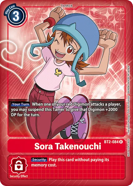 Sora Takenouchi [Bt2-084] (Buy-A-Box Promo) [Release Special Booster Ver.1.0 Promos] 1