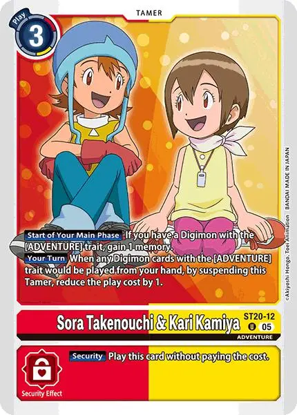 Sora Takenouchi & Kari Kamiya [St20-12] [Starter Deck: Protector Of Light] 1