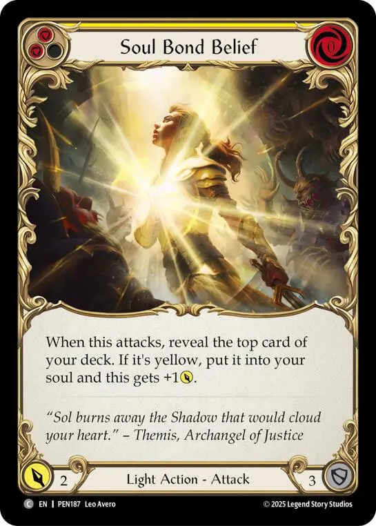 Soul Bond Belief (Yellow) (Regular) [Pen187] (Compendium Of Rathe) 1