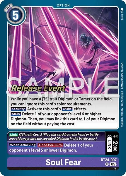 Soul Fear [Bt24-097] [Time Stranger Release Events Cards] 1