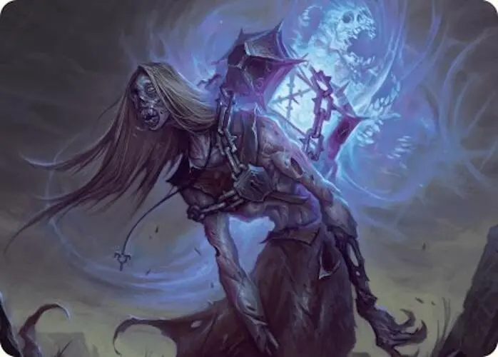 Soul-Shackled Zombie Art Card (9/54) [Foundations Art Series] 1