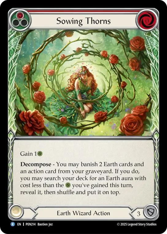 Sowing Thorns (Red) (Regular) [Pen214] (Compendium Of Rathe) 1