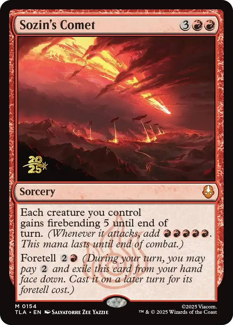 Sozin's Comet [Avatar: The Last Airbender Prerelease Cards] 1
