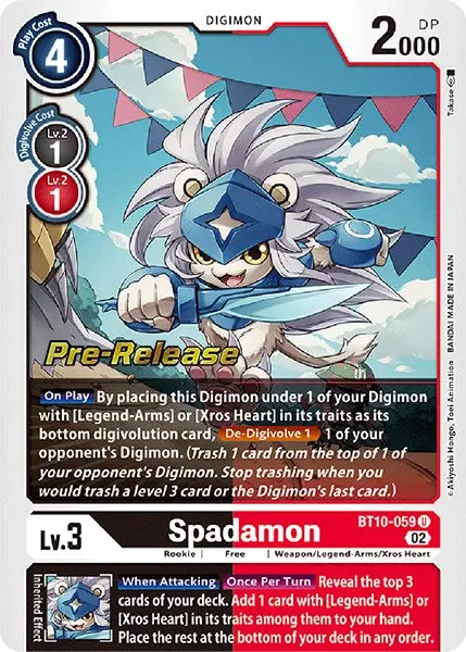 Spadamon [Bt10-059] [Xros Encounter Pre-Release Cards] 1