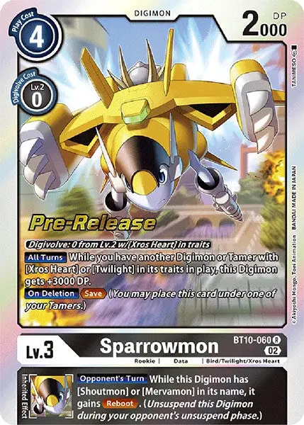 Sparrowmon [Bt10-060] [Xros Encounter Pre-Release Cards] 1