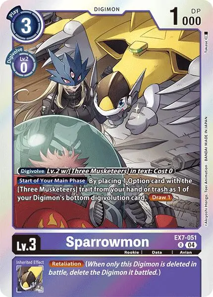 Sparrowmon [Ex7-051] [Digimon Liberator] 1