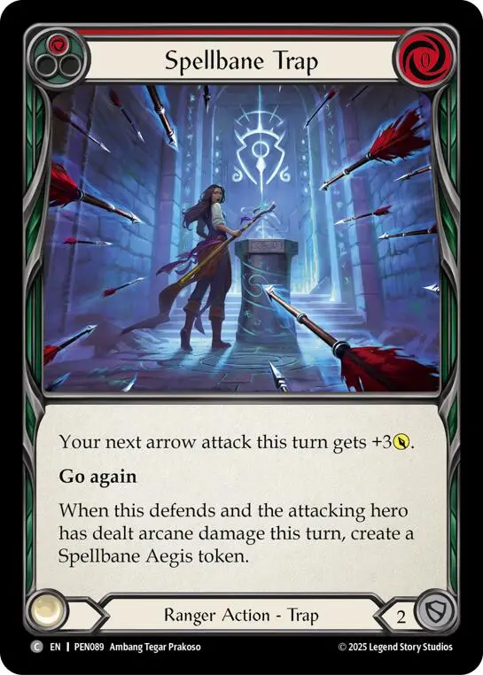 Spellbane Trap (Red) (Rainbow Foil) [Pen089] (Compendium Of Rathe)  Rainbow Foil 1