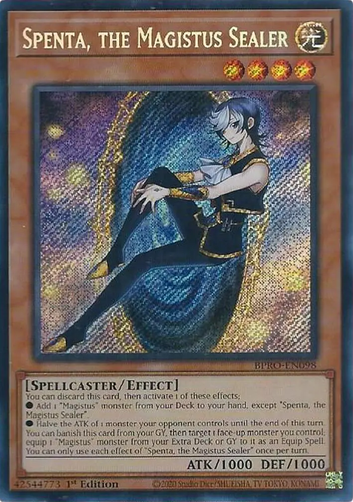 Spenta, The Magistus Sealer [Bpro-En098] Secret Rare 1