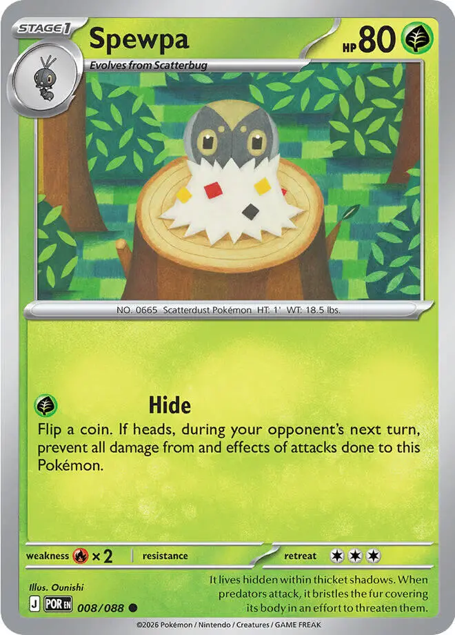 Spewpa (008/088) [Mega Evolution: Perfect Order] 1