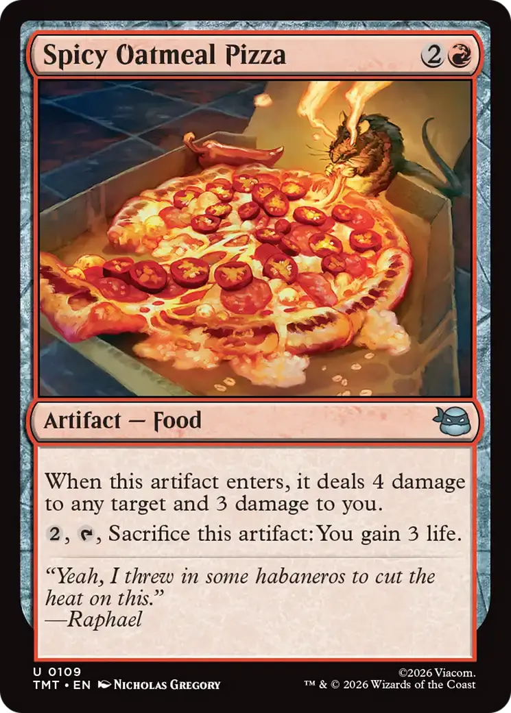 Spicy Oatmeal Pizza [Teenage Mutant Ninja Turtles] 1