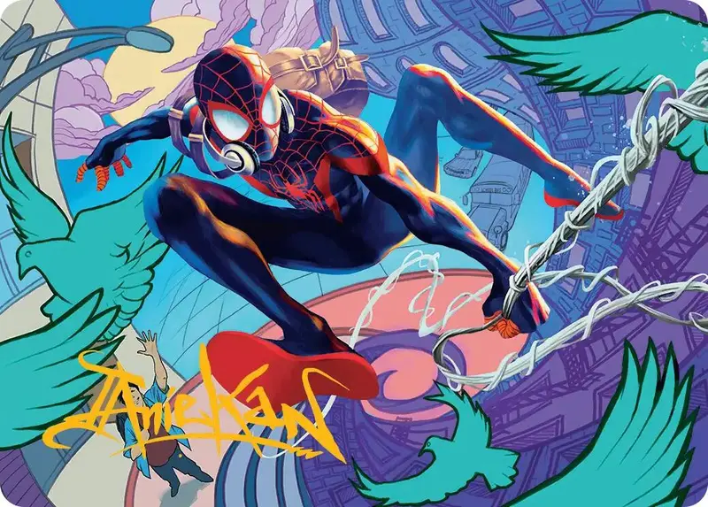 Spider-Man, Brooklyn Visionary Art Card (Gold-Stamped Signature) [Marvel's Spider-Man Art Series] 1
