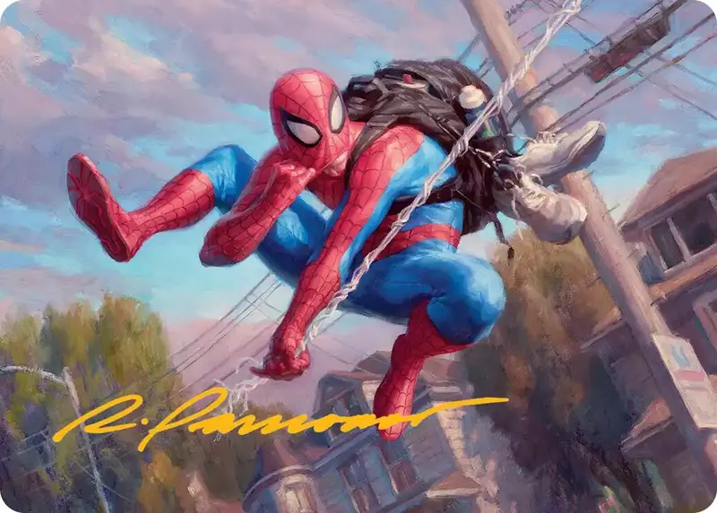 Spider-Man, Web-Slinger Art Card (Gold-Stamped Signature) [Marvel's Spider-Man Art Series] 1