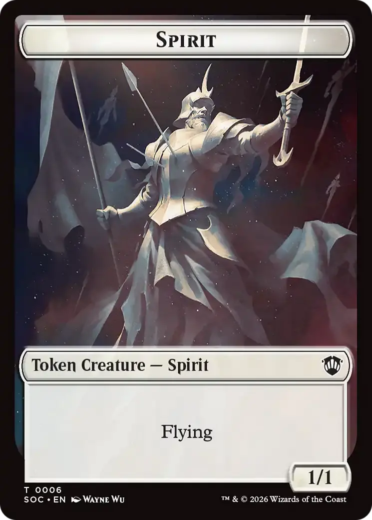 Spirit (0006) // Illusion Double-Sided Token [Secrets Of Strixhaven Commander Tokens] 1