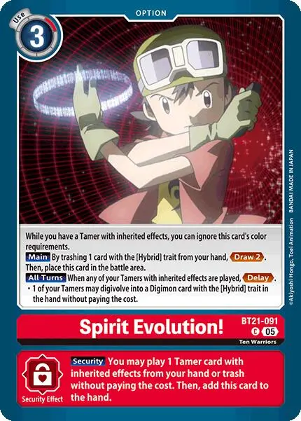 Spirit Evolution! [Bt21-091] [World Convergence] 1