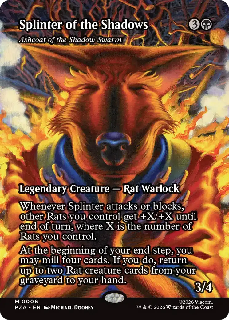 Splinter Of The Shadows - Ashcoat Of The Shadow Swarm (Borderless) [Teenage Mutant Ninja Turtles Eternal-Legal] 1