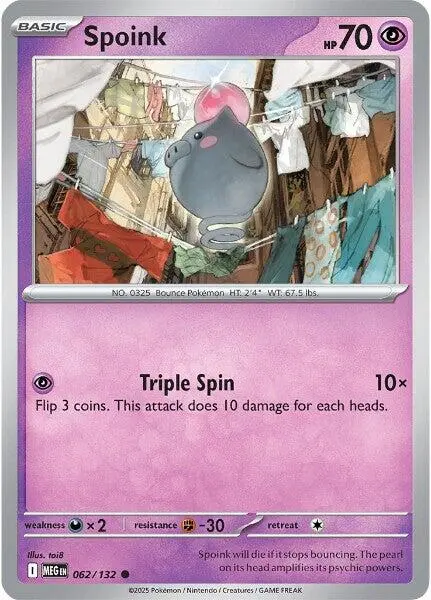 Spoink (062/132) [Mega Evolution: Base Set] 1