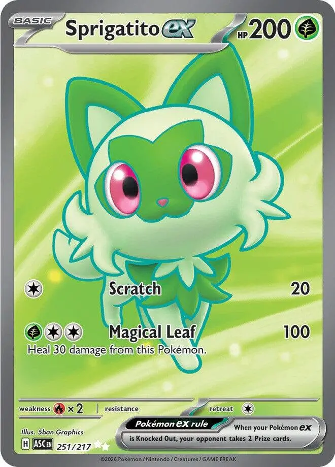 Sprigatito Ex (251/217) [Mega Evolution: Ascended Heroes] 1