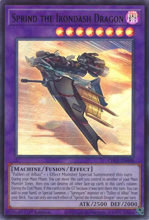 Sprind The Irondash Dragon [Ch01-En048] Ultra Rare 1