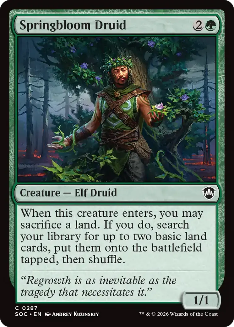Springbloom Druid [Secrets Of Strixhaven Commander] 1