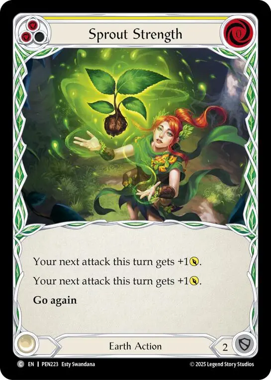 Sprout Strength (Yellow) (Regular) [Pen223] (Compendium Of Rathe) 1