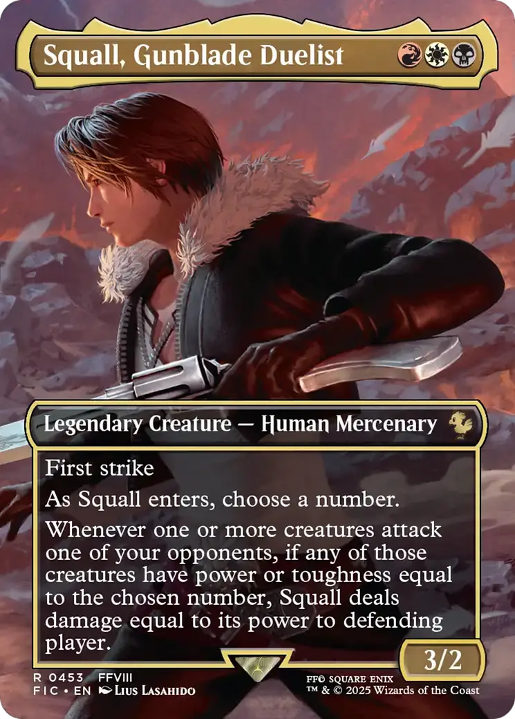 Squall, Gunblade Duelist (Borderless) [Final Fantasy Commander] 1