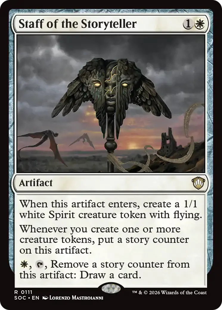 Staff Of The Storyteller [Secrets Of Strixhaven Commander] 1