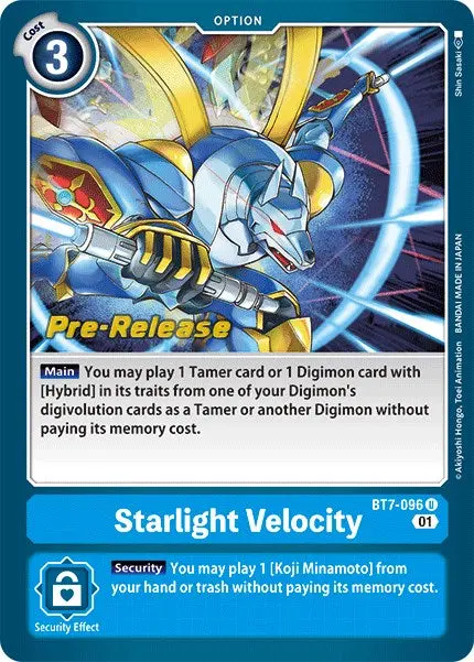 Starlight Velocity [Bt7-096] [Next Adventure Pre-Release Cards] 1