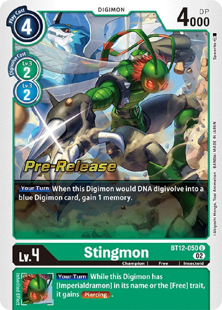 Stingmon [Bt12-050] [Across Time Pre-Release Cards] 1