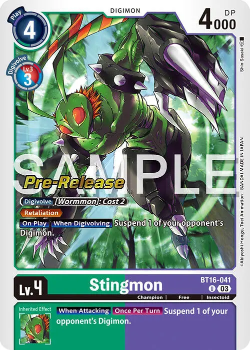 Stingmon [Bt16-041] [Beginning Observer Pre-Release Promos] 1