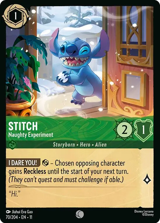 Stitch - Naughty Experiment (70/204) [Winterspell] 1