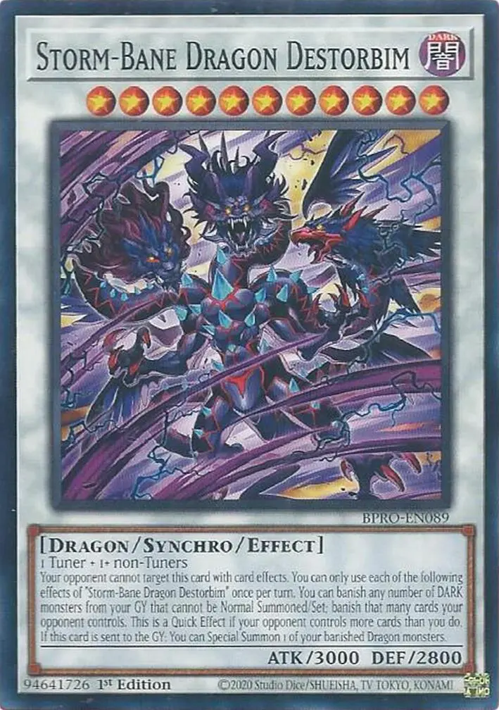 Storm-Bane Dragon Destorbim [Bpro-En089] Common 1