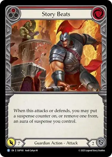 Story Beats (Red) [Sup181] (Super Slam)  Rainbow Foil 1