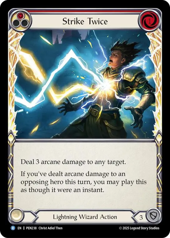 Strike Twice (Red) (Regular) [Pen238] (Compendium Of Rathe) 1