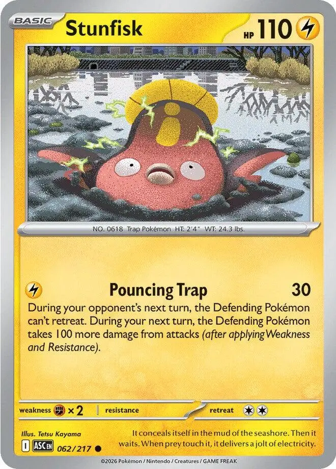 Stunfisk (062/217) [Mega Evolution: Ascended Heroes] 1