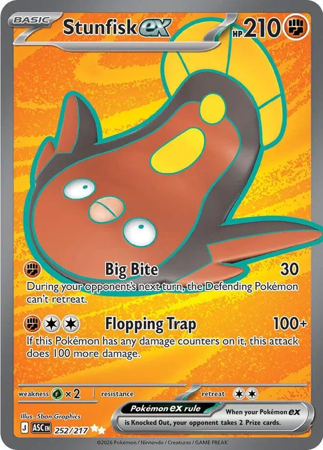 Stunfisk Ex (252/217) [Mega Evolution: Ascended Heroes] 1